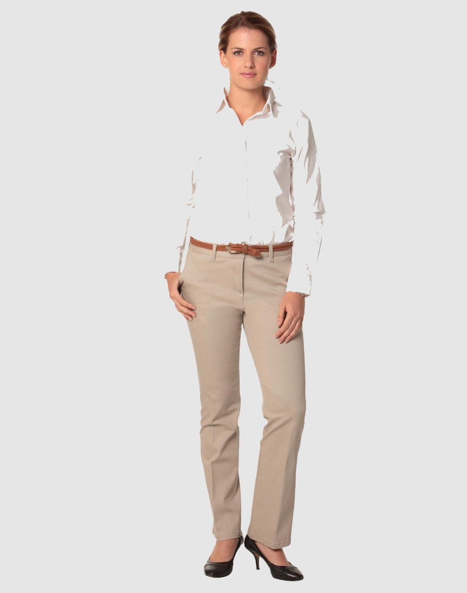 BENCHMARK Women's Chino Pants M9460 Corporate Wear Benchmark Sandstone 6 